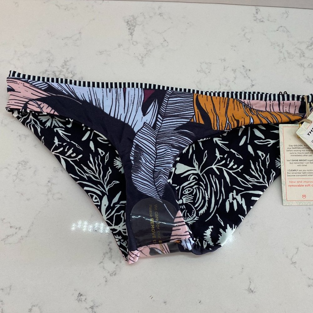 NWT Maaji Patterned Reversible Bikini Bottom
